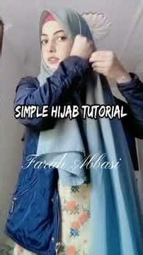 Simple hijab tutorial #hijab #youtubeshorts #viralshort #trendingshorts