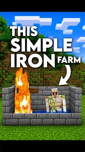THIS SIMPLE IRON FARM 26.2 #minecraft
