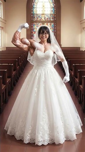 Female Muscle Growth | Bride | Muscle Flex | Female Muscle | FBB | MuscleGirlTV_Ai