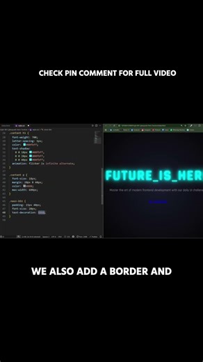 CSS Trick Glowing Neon Button on Hover! #100daysofcode #webdevelopment #coding