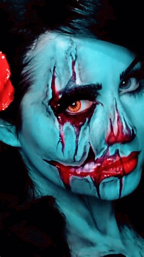 🫀 Pop Zombie Makeup Tutorial! 🫀🎥 on my Y0uTube NOW! 🖤 #halloween2025 #halloweenmakeuptutorial