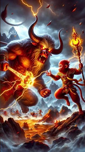 The Epic Battle Of Sun Wukong Monkey king With Bull Demon #monkeyking