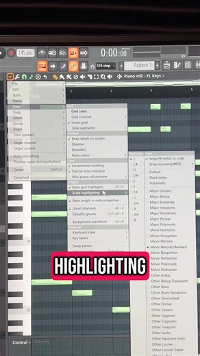 FL Studio Scale Highlighting Feature for Music Production