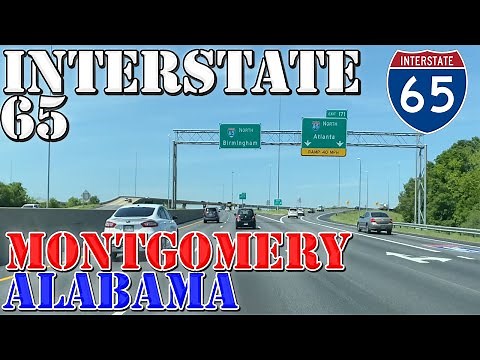 I-65 North - Montgomery - Alabama - 4K Highway Drive