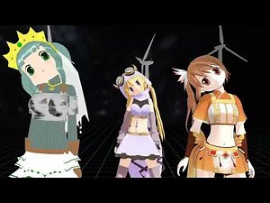 【mmdマギレコ】由比鶴乃＆深月フェリシア＆双葉さなでライアーダンス