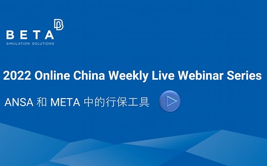 【中文】ANSA 和 META 中的行保工具