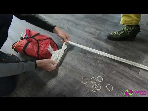 Tuto : Comment plier un parachute de secours de parapente rond