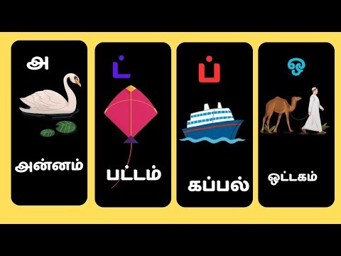 tamil learning videos for toddlers / tamil letters for babies/ learn tamil for toddlers