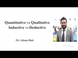 Quantitative VS Qualitative Research , Inductive VS Deductive approach
