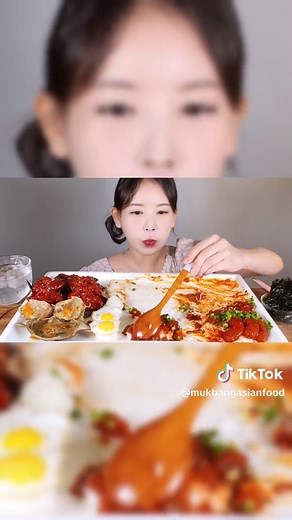 Shrimp soaked in soy sauce #eating #mukbangasianfood #koreanfood #mukbang #asmr #ancungtiktok #seafoodboil