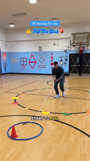 Mr. Mike | Who’s hitting the cone first? 🎯 #peteacher #activitiesforkids #physicaleducation #elementaryschool #teachers #throwing #activity #fyp... | Instagram