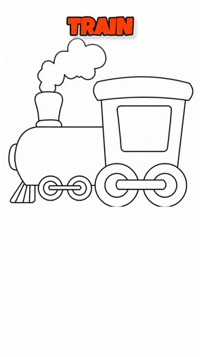 Train 🚆🚂 #coloring #painting #art #drawing #train