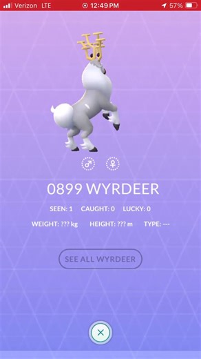 Pokemon Go Wyrdeer Eyebrow Bug #pokemon