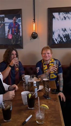 🗽 Ed Sheeran and Carles Puyol celebrated Fermín's goal in New York City Spotify ▶ | FC Barcelona