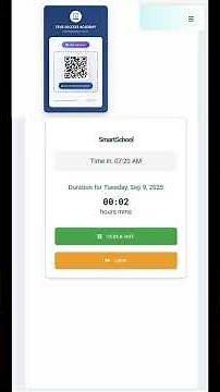 Staff School Attendance Timekeeper - SmartSchool Mgmt System