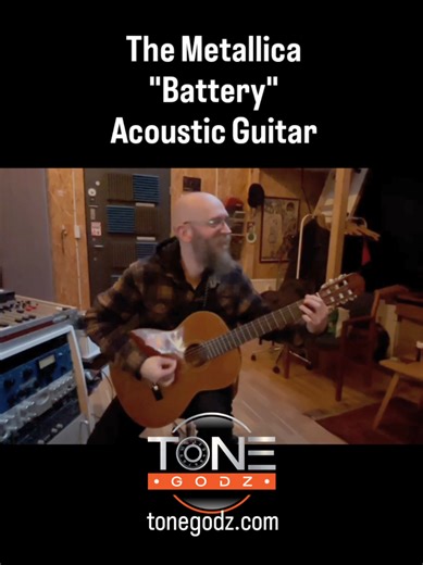 Dropped by to see my old friend Flemming Rasmussen the other night 👀🎸 As part of an upcoming @ToneGodz Masterclass he had the acoustic (borrowed from Ken Jackson) used on the intro to Metallica's