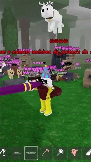 I spawned 1000 logs and 200 animals to lock everything down! #99nightsintheforest #99nights