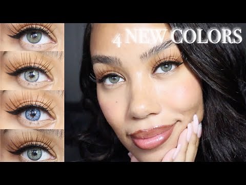 4 NEW Contacts from Solotica | Natural Colors Rio Buzios, Jade, Safira & Ipanema | Review & Try-On