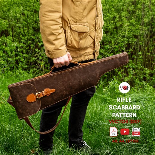 PDF Pattern, DXF for Rifle Scabbard, Gun Case, DIY Gift, Leather Pattern, Video Instructions by Vasile and Pavel - Etsy
