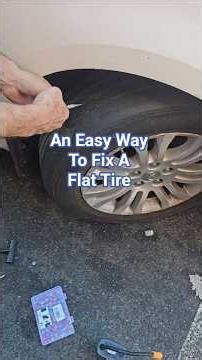 An Easy Way To Fix A Flat Tire #automobile #diy #cargarage #fixauto