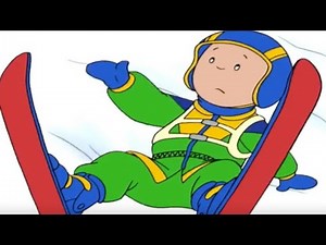 Funny Animated cartoon | CAILLOU GOES SKIING | Videos For Kids Full Episodes - HOUR LONG