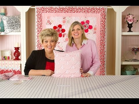 Scallop Pillow Pattern Featuring Zippers and Quick Point Scallop Ruler - Fat Quarter Shop