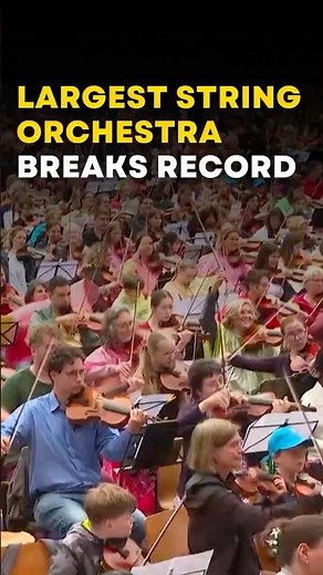 World’s Largest String Orchestra Breaks Record | Factual Flow