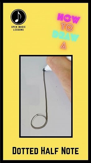 How To CORRECTLY Draw A Dotted Half Note