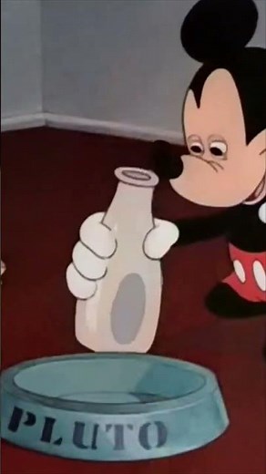 Pluto Mickey Mouse Lend a Paw Kitten