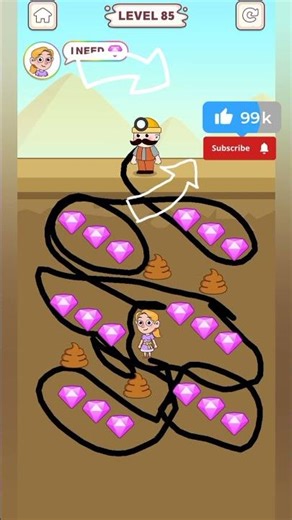 Pull The Gold – Level 85 Gameplay 😱 | Beginner to Pro Journey Starts! #shorts