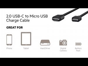 USB-C At A Glance: 2.0 USB-C to Micro USB Charge Cable by Belkin