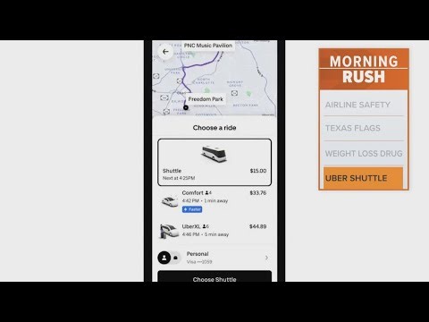 Uber rolling out shuttle service for airports, concerts
