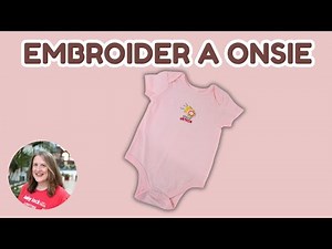 How to Embroider a Baby Onesie Machine Embroidery for Beginners with Faodail Creation