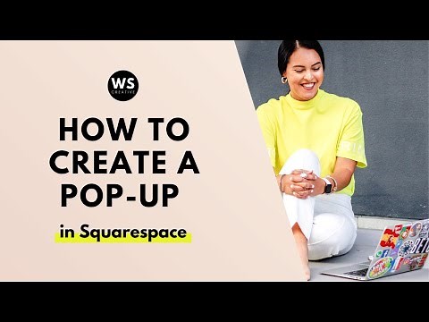 How to create a pop-up in your Squarespace Website