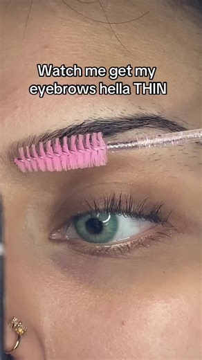 Incredibly Satisfying Eyebrow Plucking Process