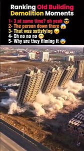 Ranking Old Building Demolition Moments #shorts
