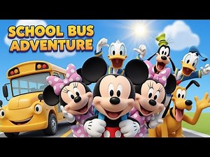 School Bus Adventure with Mickey & Friends 🚌 | 3d animation
