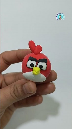 🐤🔥 Angry Birds Clay Model | Easy Red Bird Clay Tutorial 🎨