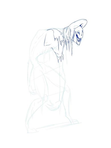 Quick concept of a monster from the animation project!