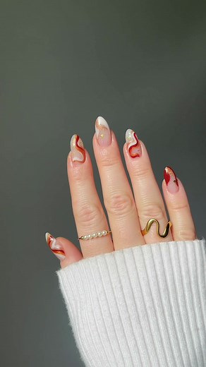 Fall Nail Swirls with Modelones Official Mini Salon Kit