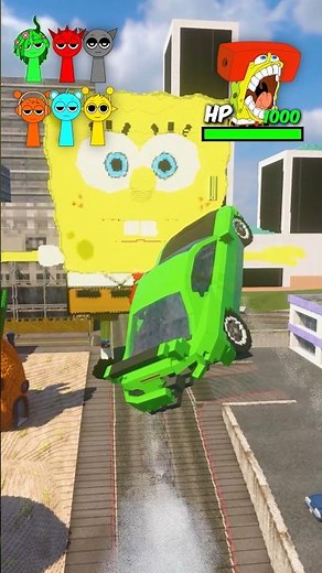 Sprunkis vs Evil Spongebob in Minecraft