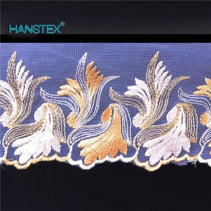 [Hot Item] Hans Direct From China Factory Beige Cord Lace Fabric