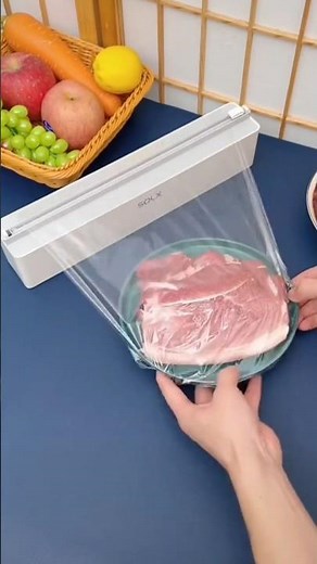 Wraptastic Foil & Cling Wrap Dispenser | Clean Cut Plastic Wrap Organizer for Fruits, Nuts Storage