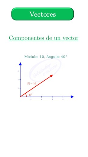 Componentes de un vector..#maths #matematica #venezuela #physics