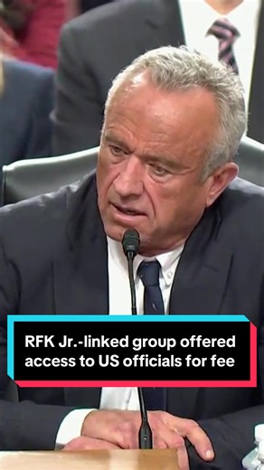 A nonprofit group with ties to US Health and Human Services Secretary Robert F. Kennedy Jr. solicited payment from companies in exchange for access to top agency officials at an upcoming event. John Tozzi explains. #US #news #Politics #health #RFK