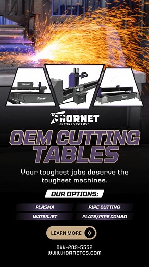 From plate to pipe, plasma to waterjet — Hornet Cutting Systems delivers rugged performance and clean results. Built in the USA, powered by Hypertherm, and backed by unmatched support. This is industrial cutting without compromise. CHECK OUT OUR LINE UP: https://hornetcs.com/cnc-cutting-machines/ #IndustrialPlasmaCutter #CNCFabrication #HornetBuiltTough | Hornet Cutting Systems