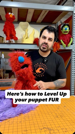 Pro Puppet Makers on Instagram: "“Stop scrolling 👀 Here’s how we level up fur texture in the shop — the Pro Puppet Makers way. 🧵✨ Try this trick and thank us later. #ProPuppetMakers #MakerCommunity #PuppetMaking #FoamFabrication #CreativeProcess #BehindTheScenes #MakersGonnaMake #FabricationArt #PuppetBuilder #MadeInCalifornia"