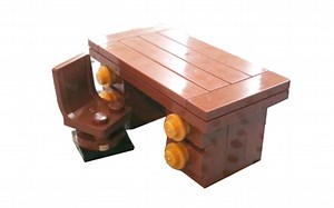 乐高MOC教程 办公室 办公桌 拼搭指南