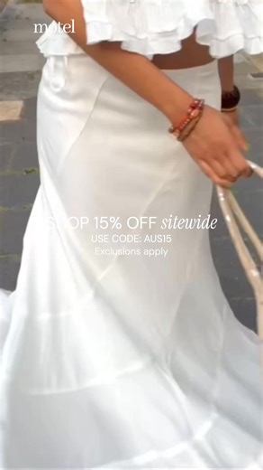 Take 15% off SITEWIDE* with code AUS15. Limited time only. Excludes denim. | Motel Rocks