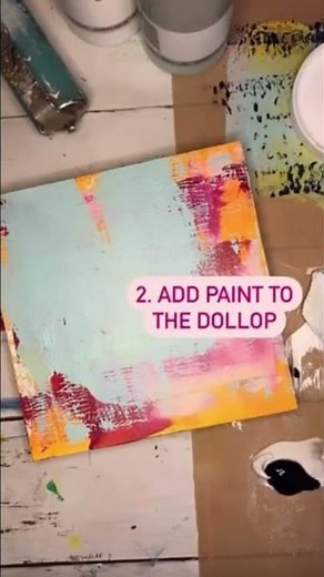 Using Modeling Paste with Acrylic Paint and a Stencil